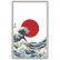 Placa Decorativa Quadro Onda Kanagawa Japão 21x34cm