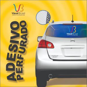 Adesivos Micro Perfurado personalizado  à Prova D\'água - Microperfurado para Carros com a arte que quiser Vinil Micro Perfurado Variavel,    