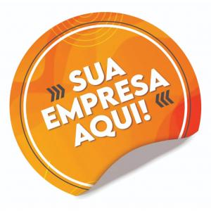 Etiqueta Adesiva Personalizada Com a Sua Logo Para Empresas e Comércios 4x4cm 400 Unidades Adesivo Vinil 4x4, 5x5 e 6x6cm    